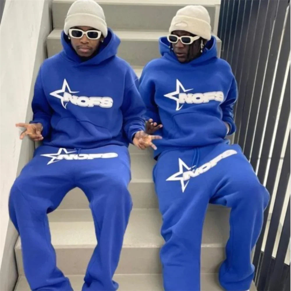 Men's Hip Hop Street Loose Couple Suit American Fashion