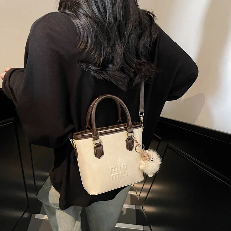 Top-handle Wild Vintage Shoulder Bags For Women's Messenger Bag